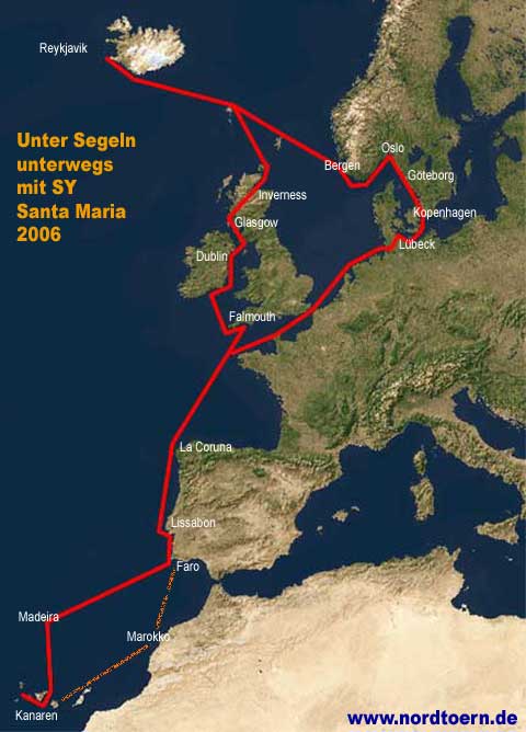 Segeln Mitsegeln Segelreisen  auf Atlantik Nordsee Ostsee